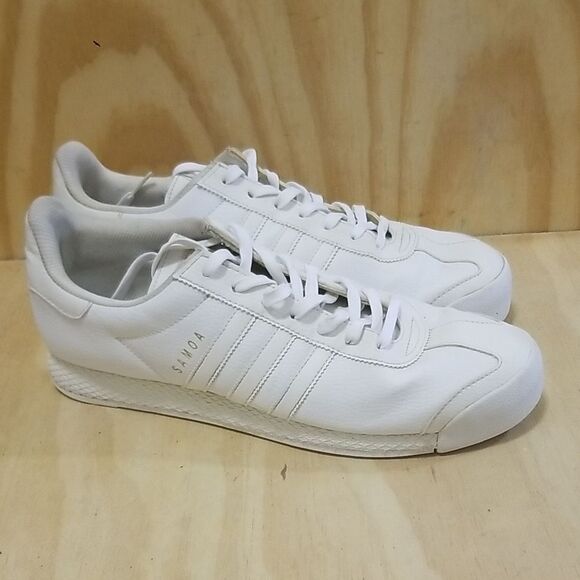 Adidas Men's Samoa White Sneakers Size 13 - Picture 1 of 7